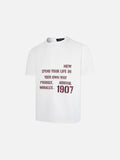 DAXUEN Short-sleeve Henley T-shirt with graphic design
