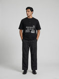DAXUEN Short-sleeve Henley T-shirt with graphic design — model photo