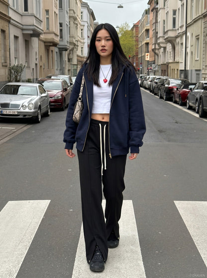 Graphic Oversized T-Shirt with Wide-Leg Pants