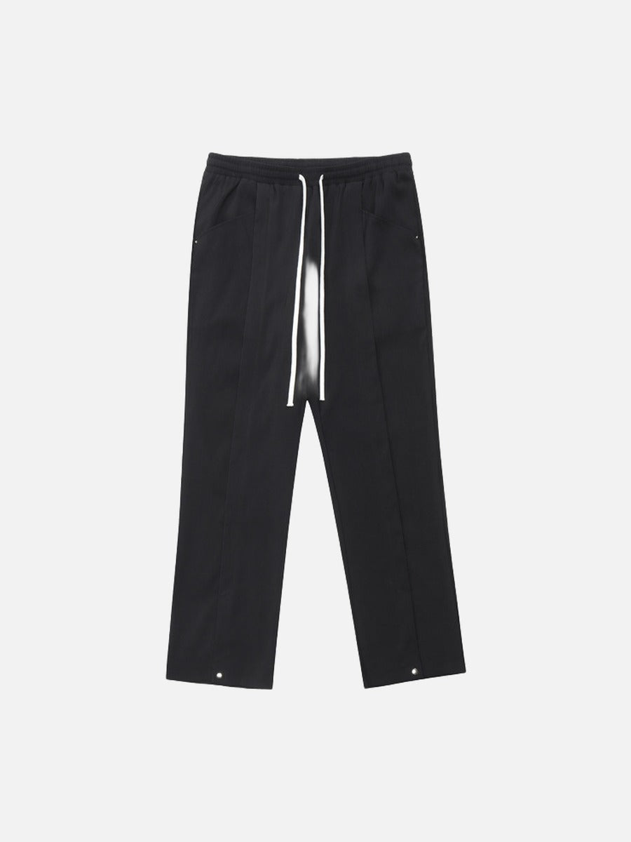 DAXUEN Black oversized graphic T-shirt and wide-leg pants