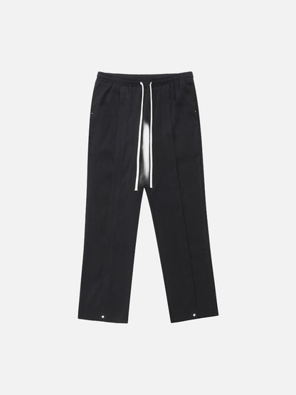 DAXUEN Black oversized graphic T-shirt and wide-leg pants
