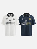 DAXUEN Graphic polo shirt with oversized fit and logos
