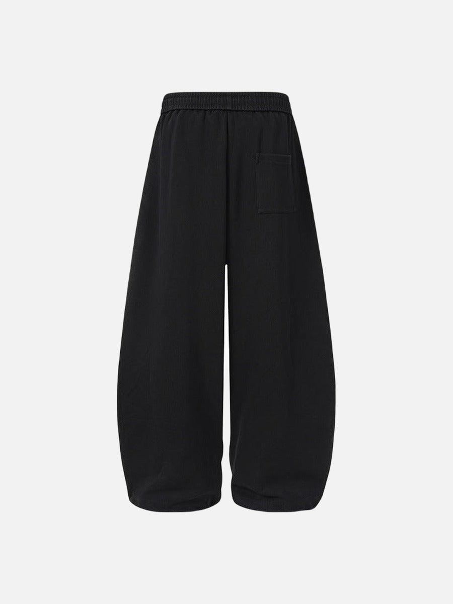 DAXUEN Graphic print wide leg sweatpants in black and white