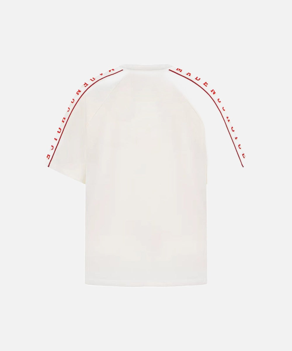DAXUEN Graphic raglan crew neck t-shirt with text prints