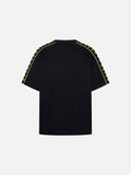 DAXUEN Graphic raglan crew neck t-shirt with text prints
