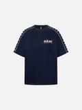 DAXUEN Graphic raglan crew neck t-shirt with text prints