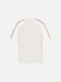 DAXUEN Graphic raglan crew neck t-shirt with text prints