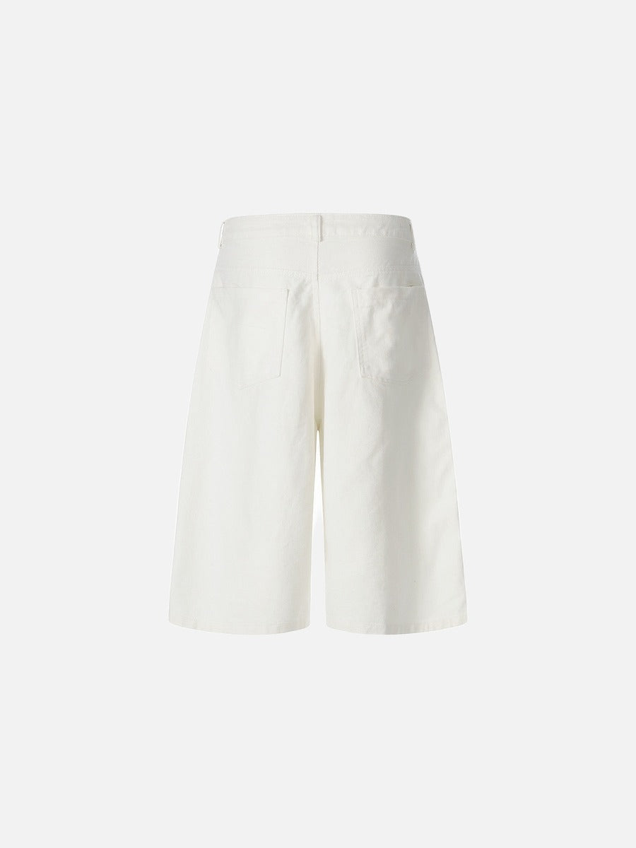 DAXUEN Graphic wide-leg cropped pants with multiple prints