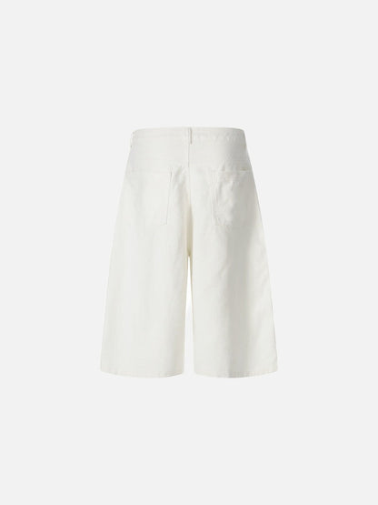 DAXUEN Graphic wide-leg cropped pants with multiple prints