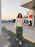 Green Camouflage and Leopard Cargo Pants