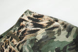 Green Camouflage and Leopard Cargo Pants