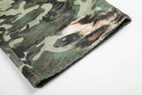 Green Camouflage and Leopard Cargo Pants