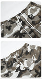 DAXUEN grey-brown camouflage wide-leg casual pants