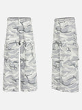 DAXUEN grey camo wide-leg cargo pants
