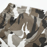 DAXUEN grey camouflage relaxed wide-leg pants