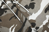 DAXUEN grey camouflage relaxed wide-leg pants