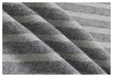 DAXUEN grey striped hooded knit cardigan