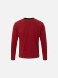 Grid Portrait Print Long-Sleeve Tee