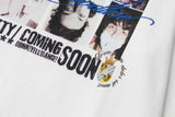 Grid Portrait Print Long-Sleeve Tee
