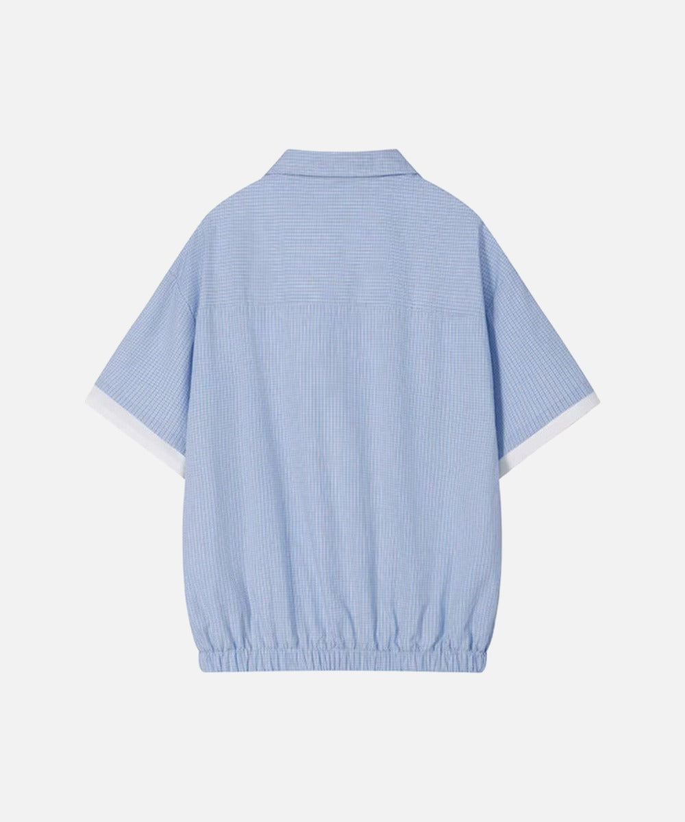 DAXUEN Relaxed-fit short-sleeved collared shirt