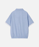 DAXUEN Relaxed-fit short-sleeved collared shirt