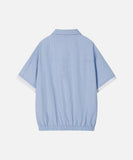 DAXUEN Relaxed-fit short-sleeved collared shirt