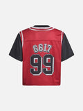 DAXUEN Oversized jersey-style graphic t-shirt