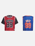 DAXUEN Oversized jersey-style graphic t-shirt