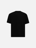 DAXUEN Black short-sleeved t-shirt with graphic text