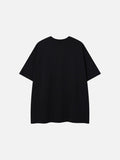 DAXUEN Short-sleeved crew neck T-shirt with grunge graphics