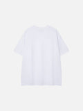 DAXUEN Short-sleeved crew neck T-shirt with grunge graphics