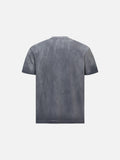 DAXUEN washed charcoal grey grunge lips and hand graphic t-shirt