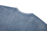 DAXUEN washed charcoal grey grunge lips and hand graphic t-shirt
