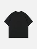 DAXUEN Oversized short-sleeved T-shirt with graphic print