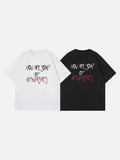DAXUEN Oversized short-sleeved T-shirt with graphic print