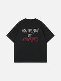 DAXUEN Oversized short-sleeved T-shirt with graphic print