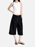DAXUEN light blue oversized heart-stitched jeans