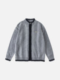 Fuzzy Heather Grey Cardigan