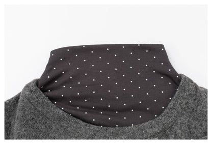 DAXUEN heathered grey layered top with bow detail