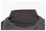 DAXUEN heathered grey layered top with bow detail