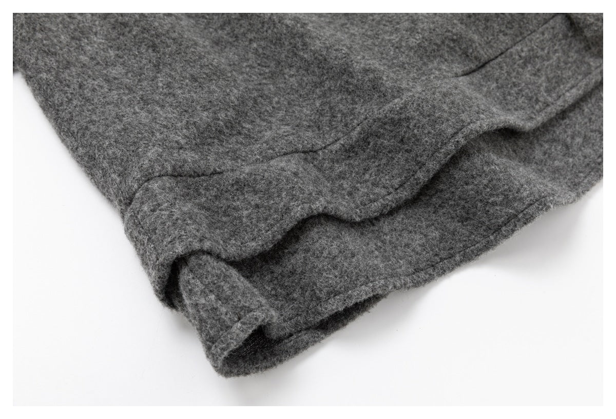 DAXUEN heathered grey layered top with bow detail