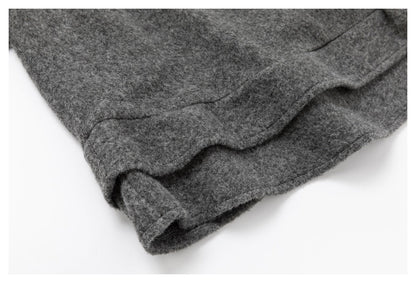 DAXUEN heathered grey layered top with bow detail