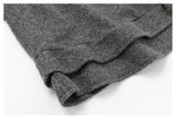 DAXUEN heathered grey layered top with bow detail