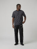DAXUEN Heathered short-sleeved Henley top with stripes — model photo