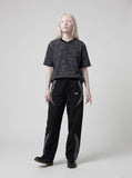 DAXUEN Heathered short-sleeved Henley top with stripes — model photo