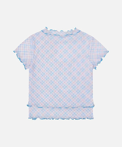 DAXUEN Hello Kitty graphic ruffle short-sleeved t-shirt
