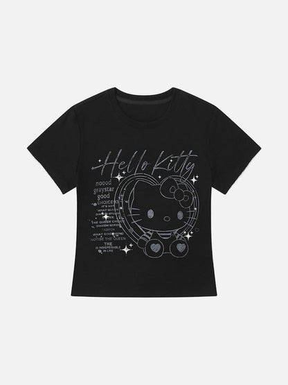 DAXUEN Hello Kitty graphic print slim fit t-shirt