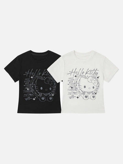 DAXUEN Hello Kitty graphic print slim fit t-shirt