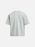 DAXUEN Oversized heather grey vintage graphic t-shirt