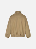 DAXUEN black oversized high-collar bomber jacket